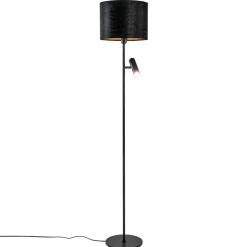 Cheap Straluma Trendy vloerlamp met kap zwart met goud