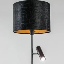 Cheap Straluma Trendy vloerlamp met kap zwart met goud