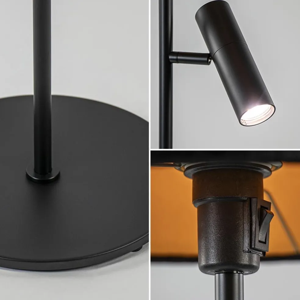Cheap Straluma Trendy vloerlamp met kap zwart met goud