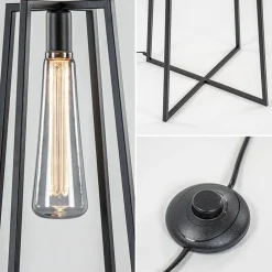 Online Straluma Trendy vloerlamp zwart frame excl lichtbron