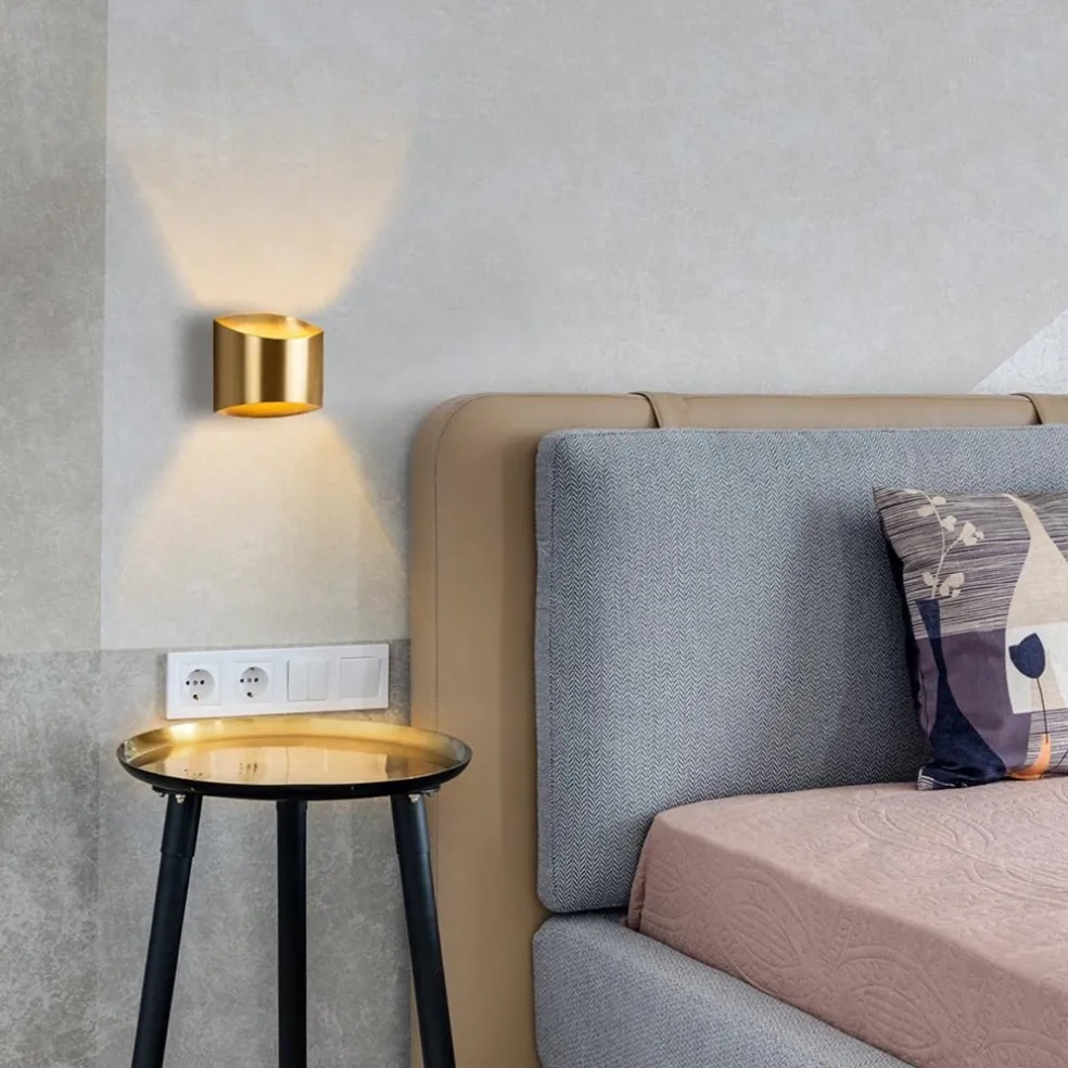 Outlet Straluma Trendy wandlamp goud metaal G9