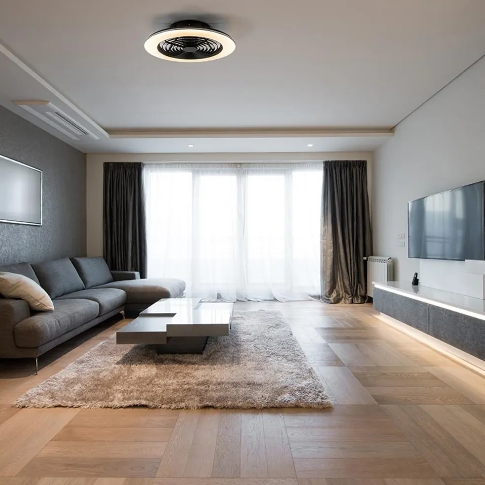 Store Straluma Ventilator Alisio XL zwart afst.bed./app