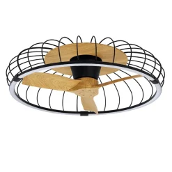 Best Straluma Ventilator Nature hout/zwart remote/app