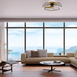 Best Straluma Ventilator Nature hout/zwart remote/app