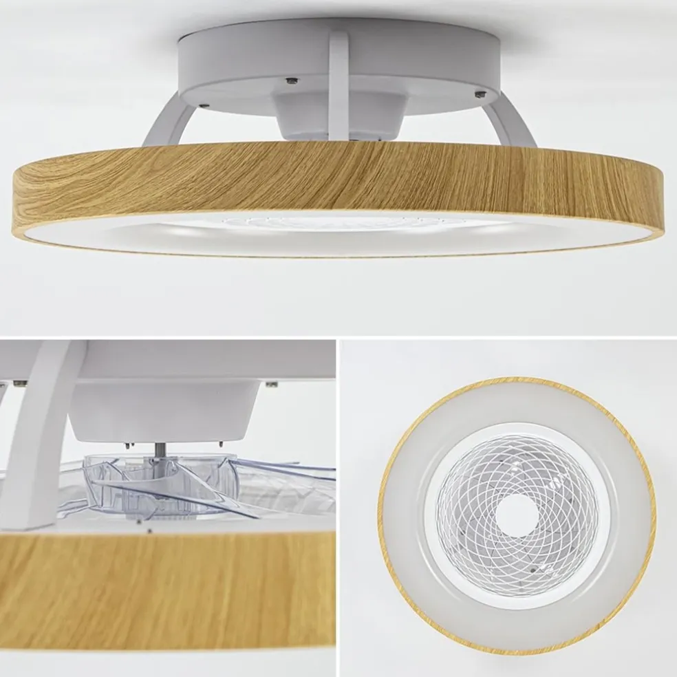 Sale Straluma Ventilator Tibet hout/wit afst.bed. cct