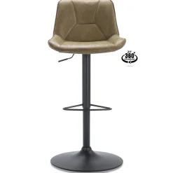 Flash Sale Straluma Verstelbare barkruk metalen poot met microleder zitting
