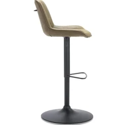 Flash Sale Straluma Verstelbare barkruk metalen poot met microleder zitting
