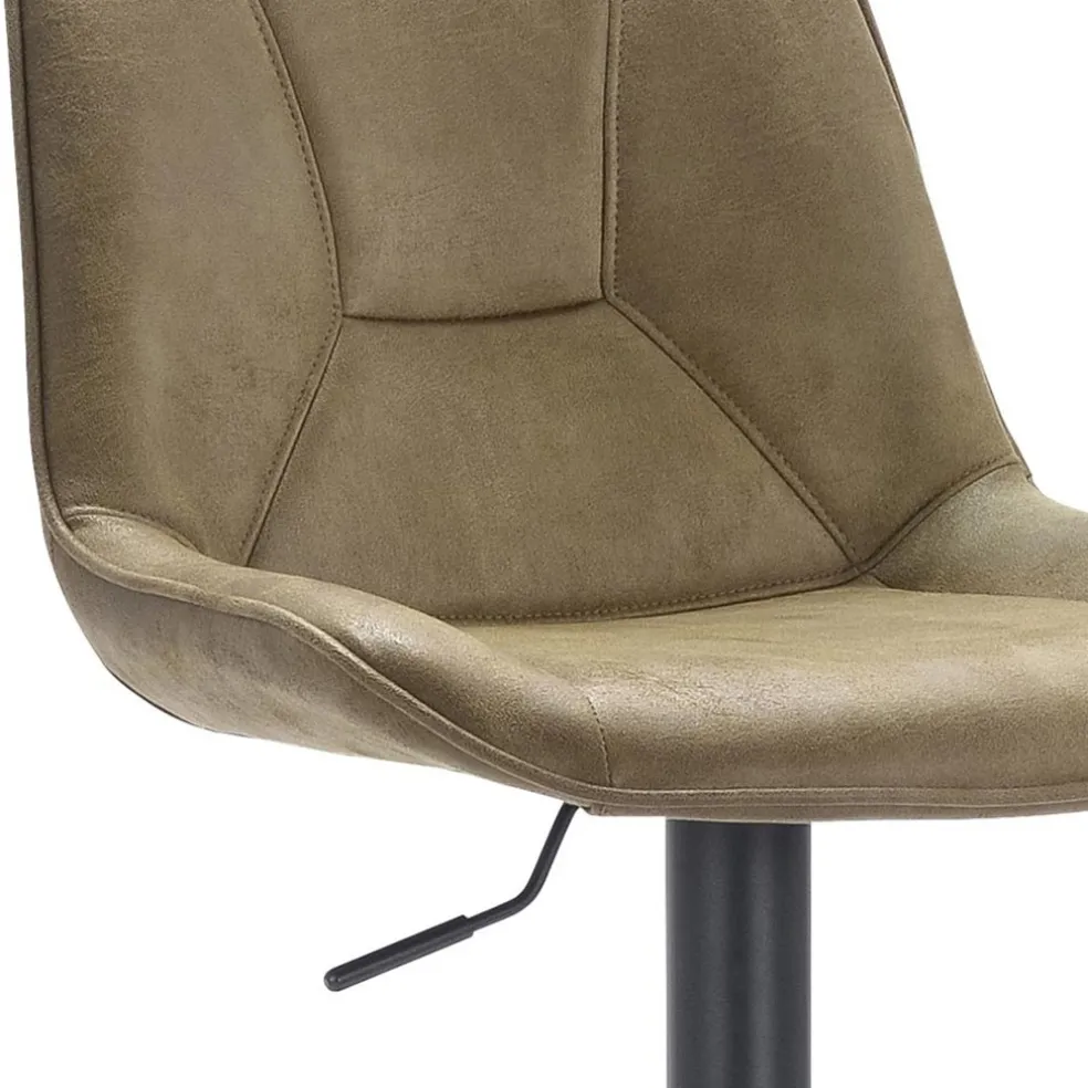 Flash Sale Straluma Verstelbare barkruk metalen poot met microleder zitting