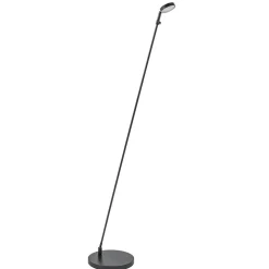 Fashion Straluma Verstelbare LED leeslamp zwart geborsteld staal dim-to-warm