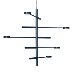 Best Straluma Verstelbare 5-lichts design hanglamp azuriet blauw