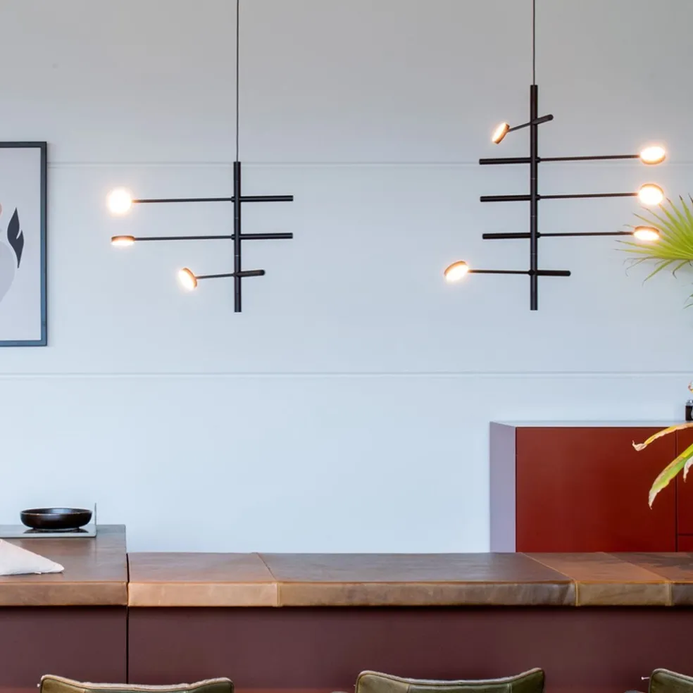 Best Straluma Verstelbare 5-lichts design hanglamp azuriet blauw