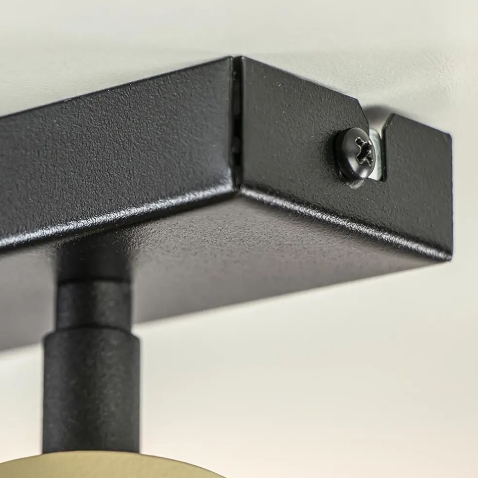 New Straluma Verstelbare 5-lichts GU10 opbouwspot goud met zwart
