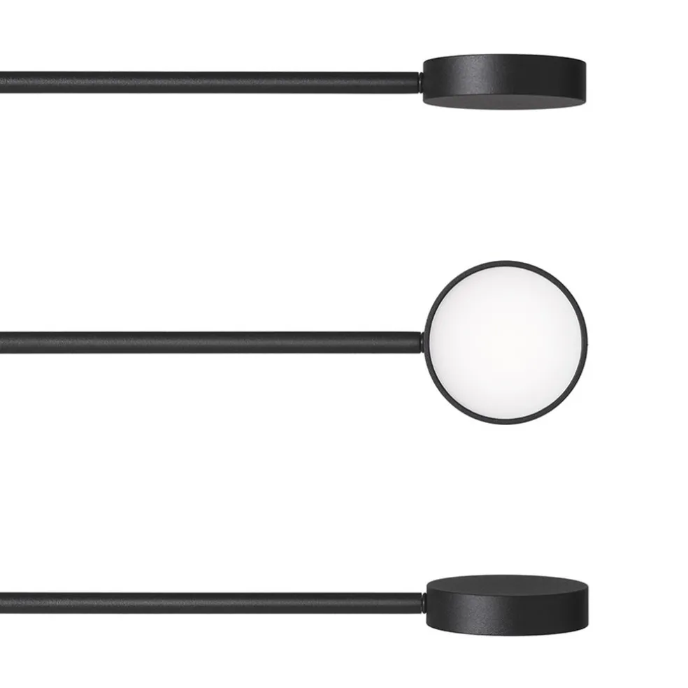 Best Sale Straluma Verstelbare 5-lichts LED vloerlamp zwart dimbaar