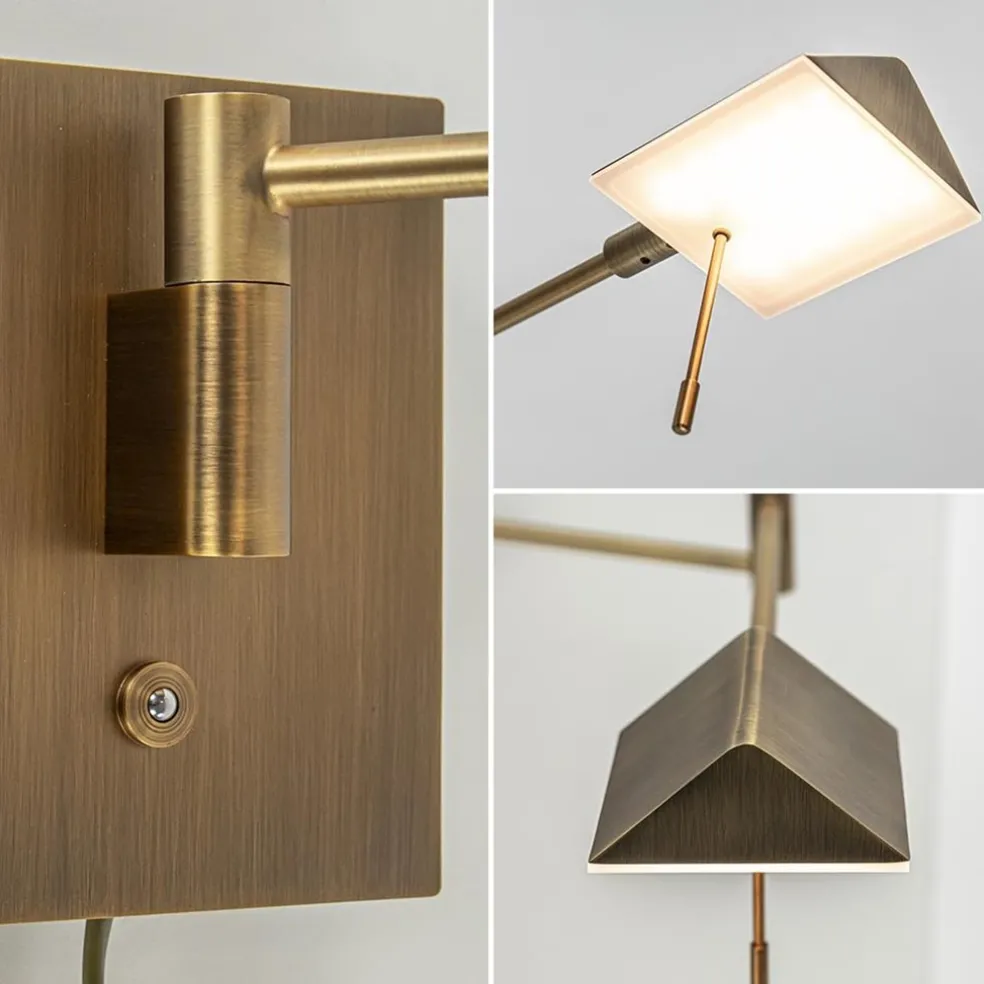 Fashion Straluma Verstelbare wandlamp brons inclusief LED dim to warm