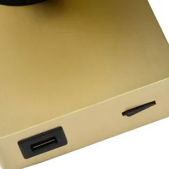 Cheap Straluma Verstelbare wandlamp mat goud inclusief dimbaar LED en USB