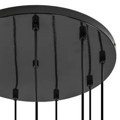 Hot Straluma Videlamp Globe 9L rond zwart/goud/wit