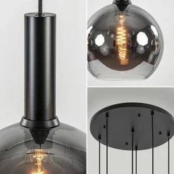 Hot Straluma Videlamp 6L zwart + titanium glas mix