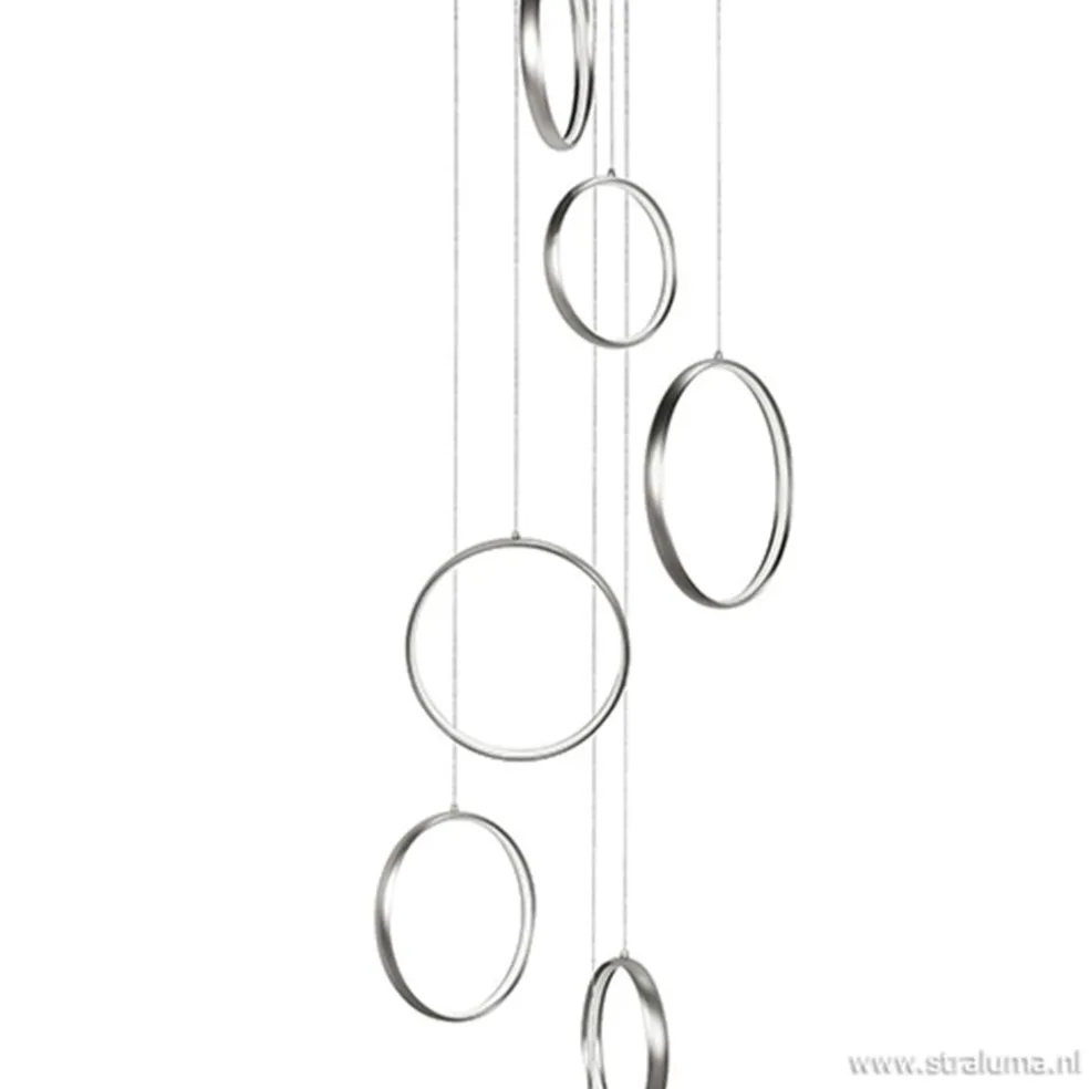New Straluma Videlamp Olympia nikkel 8 ringen
