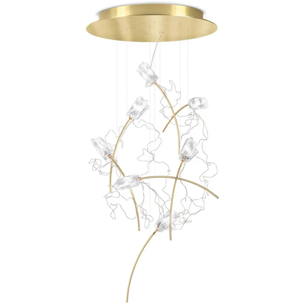 Flash Sale Straluma Videlamp Tulip 7L prisma/brass