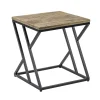 New Straluma Vierkante bijzettafel zwart met mango hout