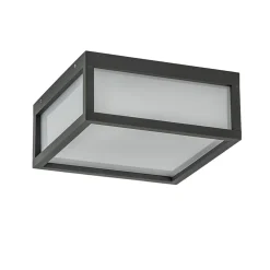 Online Straluma Vierkante buitenlamp dark grey plafond/wand