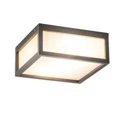 Online Straluma Vierkante buitenlamp dark grey plafond/wand