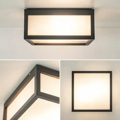 Online Straluma Vierkante buitenlamp dark grey plafond/wand