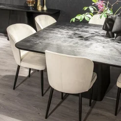 Clearance Straluma Vierkante eettafel zwart mango hout 150x150 cm