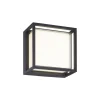 Online Straluma Vierkante LED wandlamp buiten IP65 antraciet