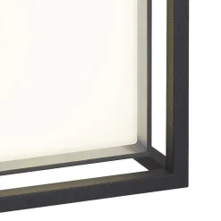 Online Straluma Vierkante LED wandlamp buiten IP65 antraciet