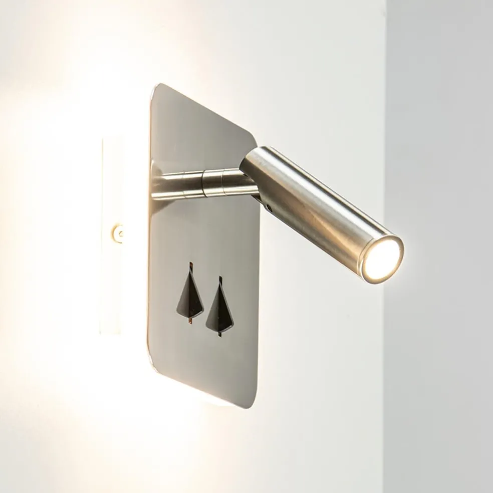 Outlet Straluma Vierkante LED wandlamp met verstelbare spot