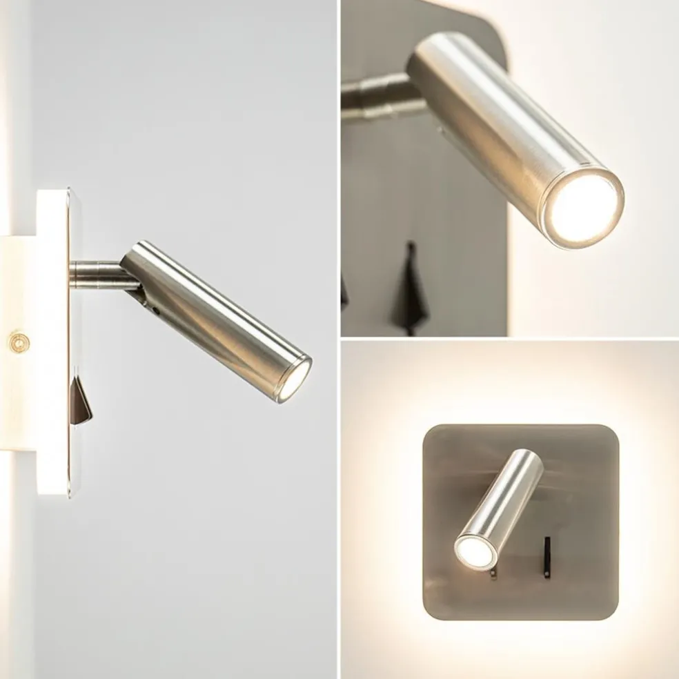 Outlet Straluma Vierkante LED wandlamp met verstelbare spot