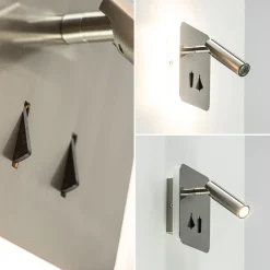 Outlet Straluma Vierkante LED wandlamp met verstelbare spot