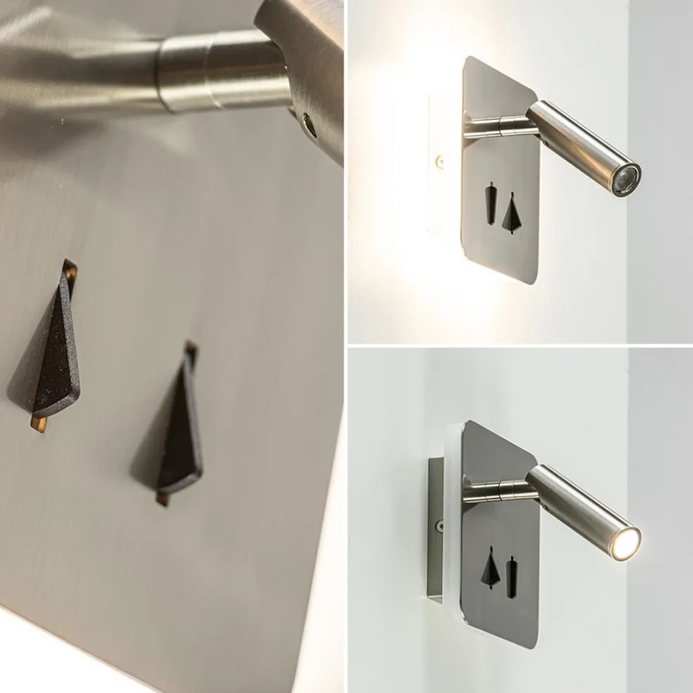 Outlet Straluma Vierkante LED wandlamp met verstelbare spot
