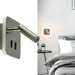 Outlet Straluma Vierkante LED wandlamp met verstelbare spot