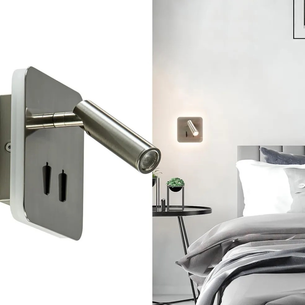 Outlet Straluma Vierkante LED wandlamp met verstelbare spot