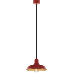 Cheap Straluma Vintage hanglamp rood met wit en zwart snoer
