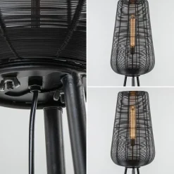 Fashion Straluma Vloerlamp Adeta driepoot draad zwart