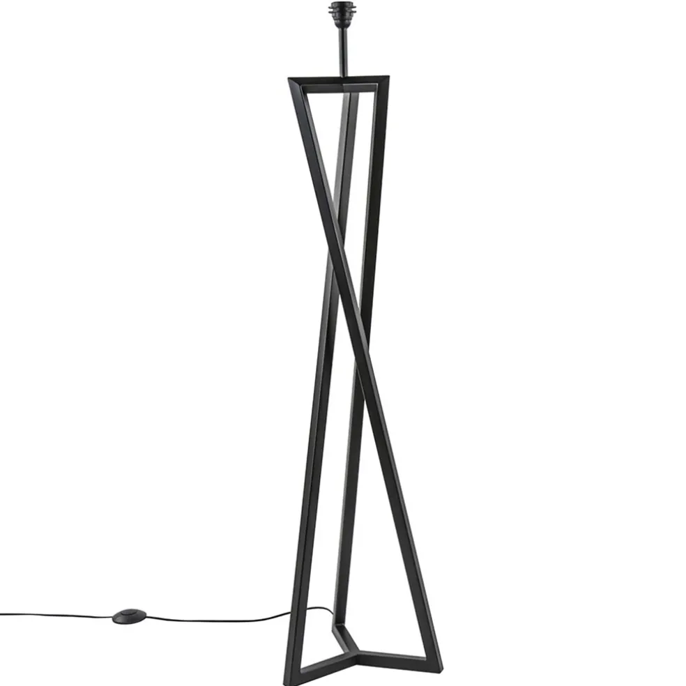 Store Straluma Vloerlamp Atrani zwart EXCL. KAP