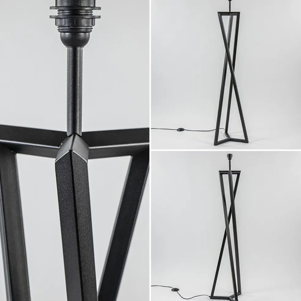 Store Straluma Vloerlamp Atrani zwart EXCL. KAP