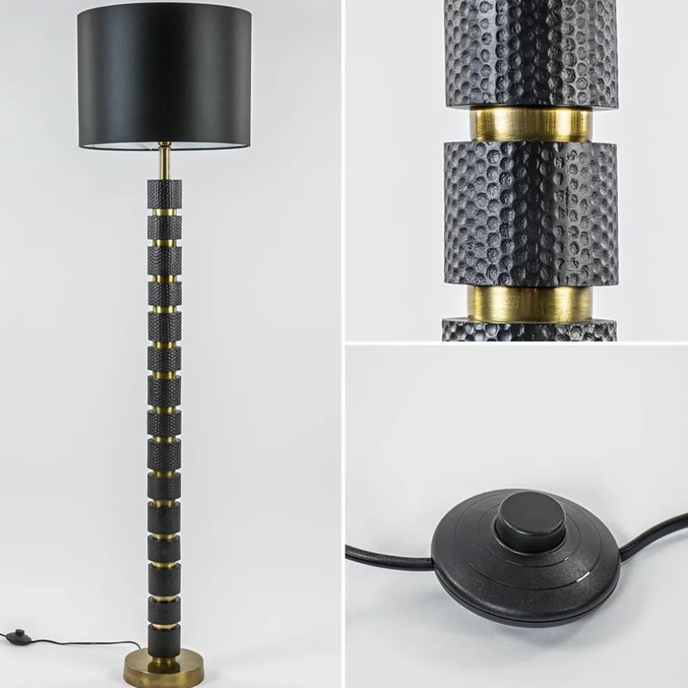 Cheap Straluma Vloerlamp Azoyu zwart/brons exclusief kap