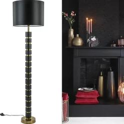 Cheap Straluma Vloerlamp Azoyu zwart/brons exclusief kap