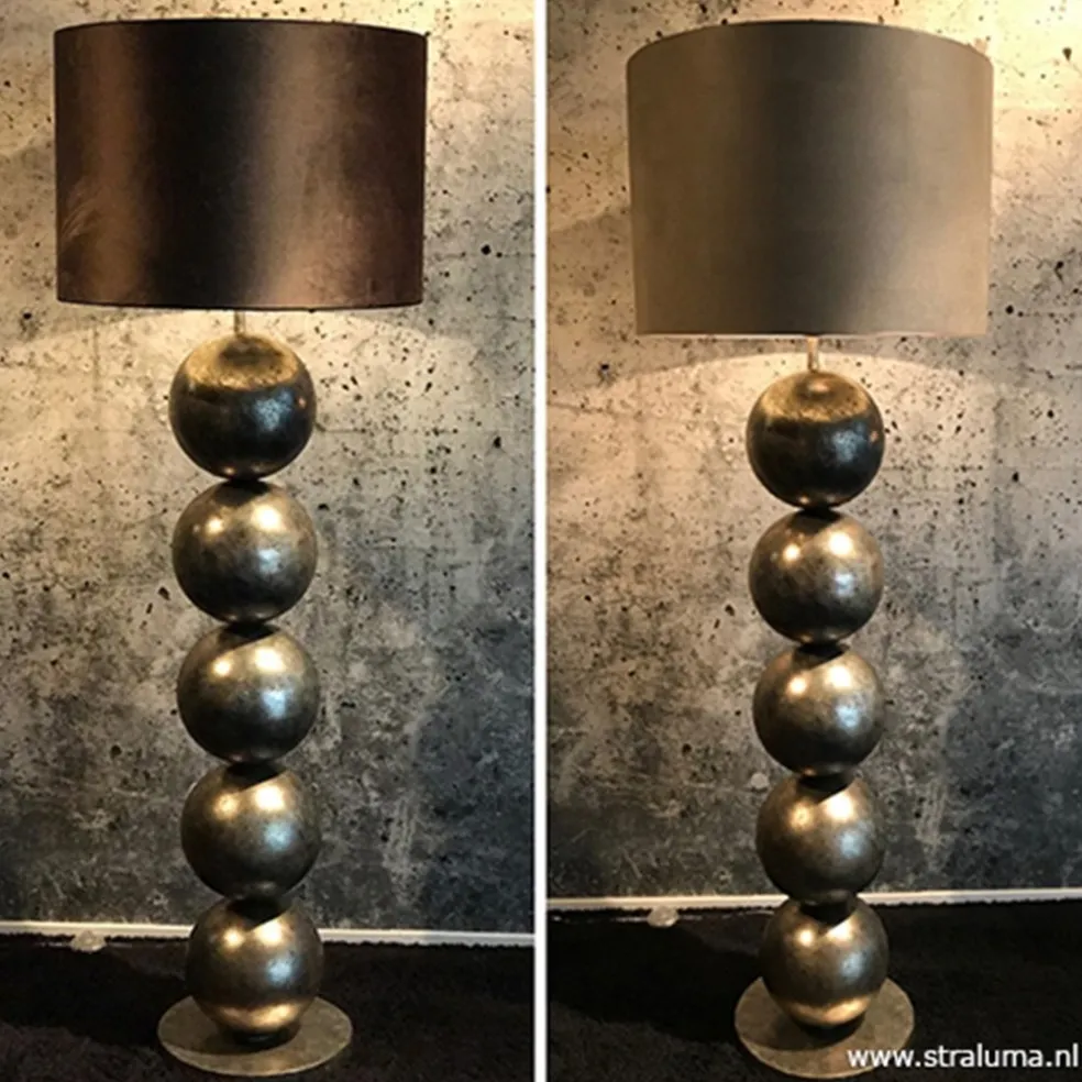 Discount Straluma Vloerlamp Boss bollen oud goud excl. kap