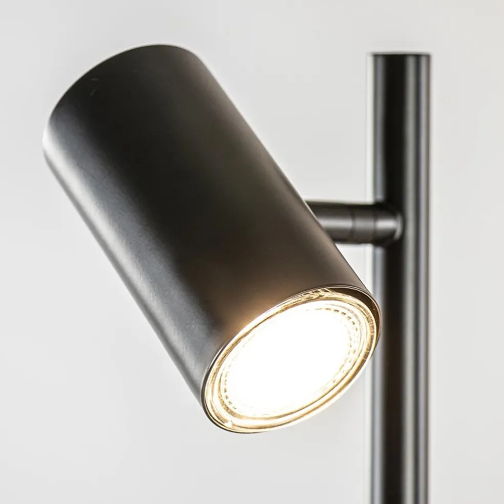 Store Straluma Vloerlamp Burgos 3L spot zwart 3-st dim