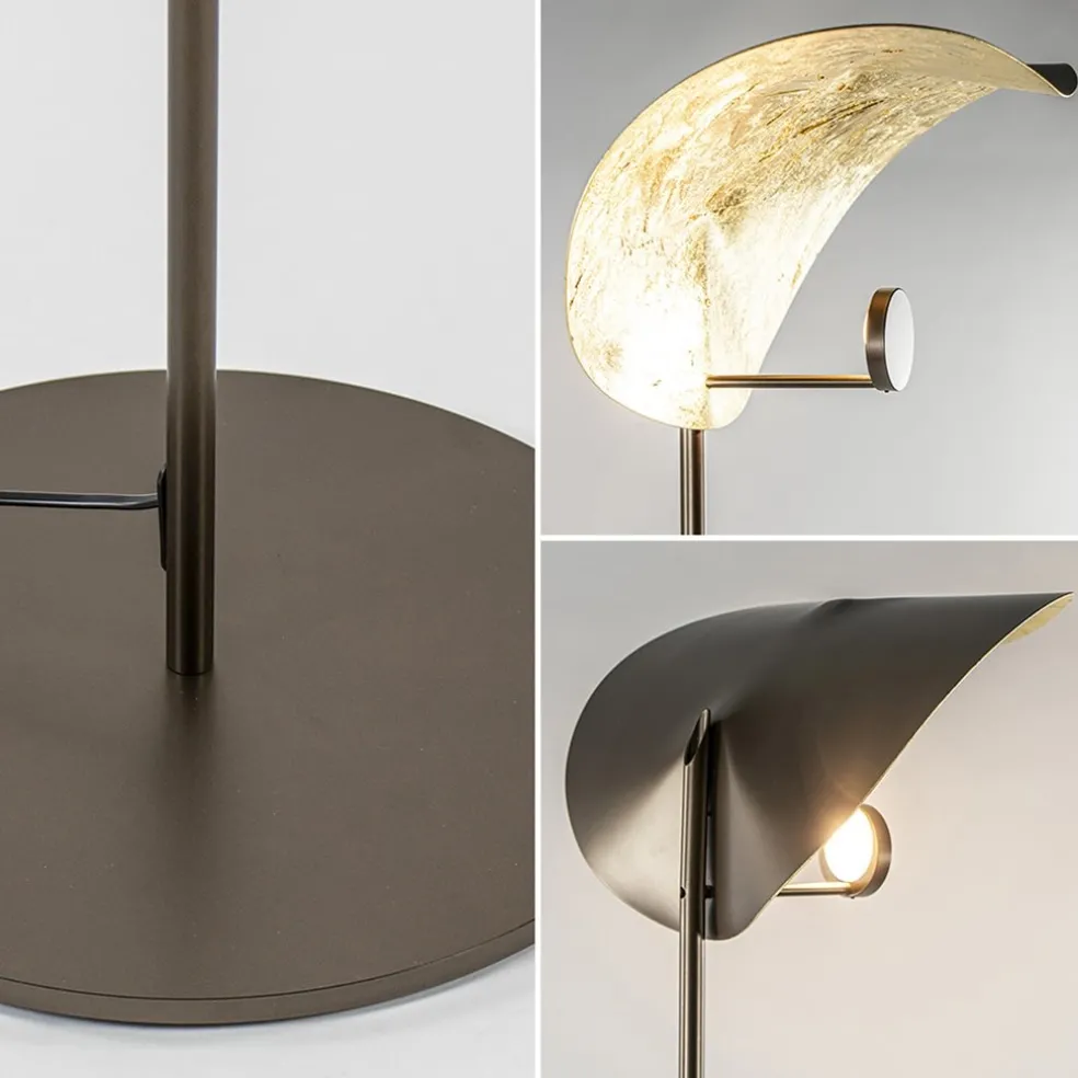 Online Straluma Vloerlamp Chapeau coffee/goldleaf