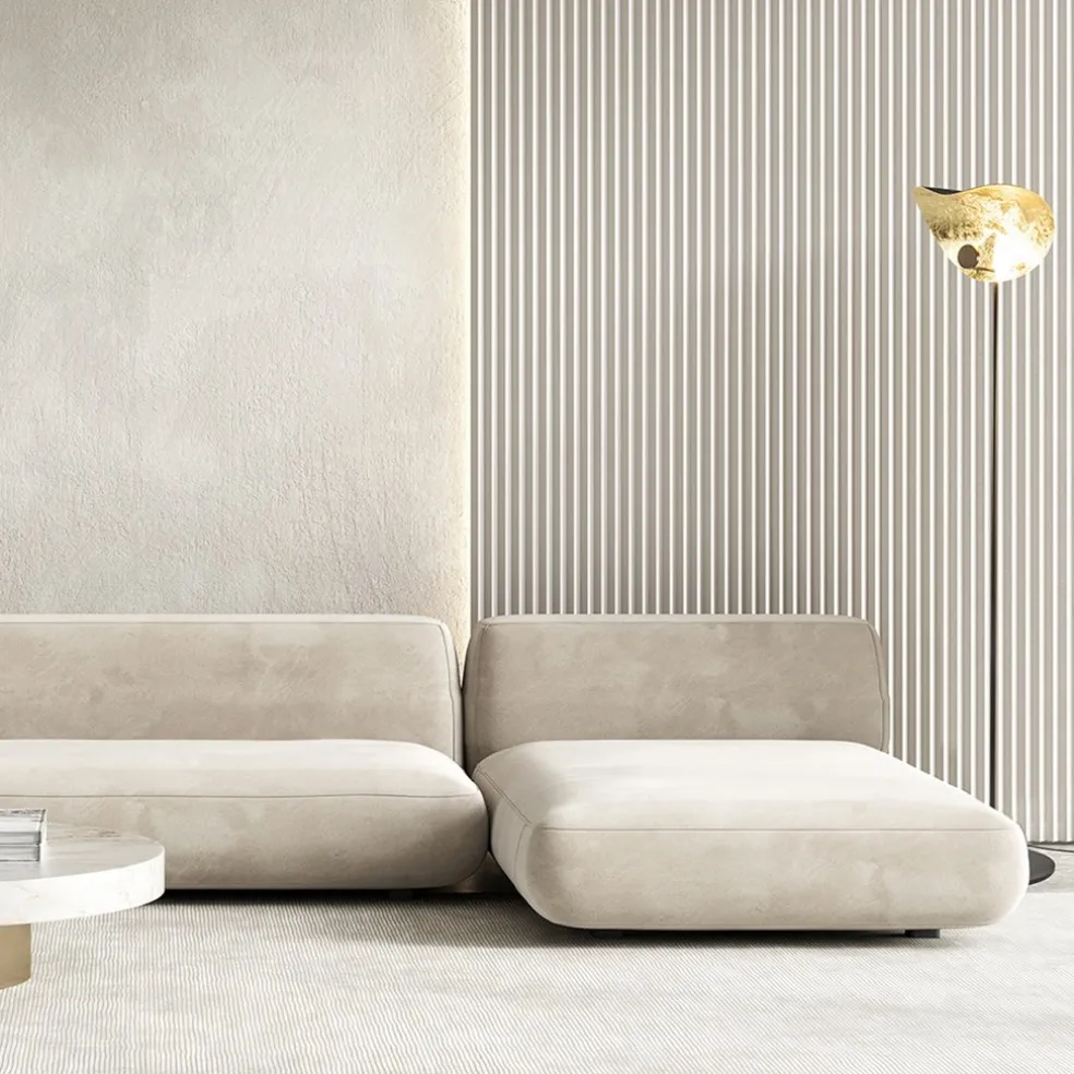 Online Straluma Vloerlamp Chapeau coffee/goldleaf
