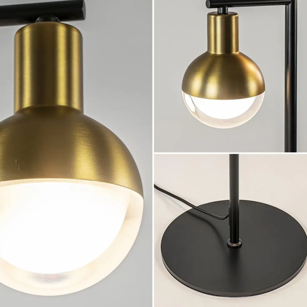 Best Straluma Vloerlamp Drop 2 zwart/matgoud