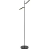 Hot Straluma Vloerlamp Flute 2L zwart/brons 2xpushdim dtw