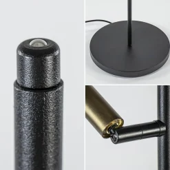 Hot Straluma Vloerlamp Flute 2L zwart/brons 2xpushdim dtw