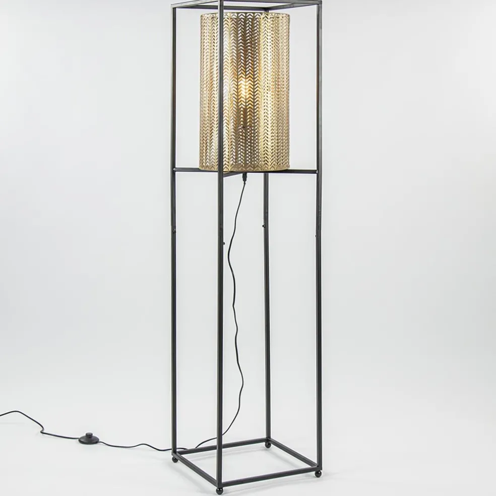 New Straluma Vloerlamp Frame zwart/goud